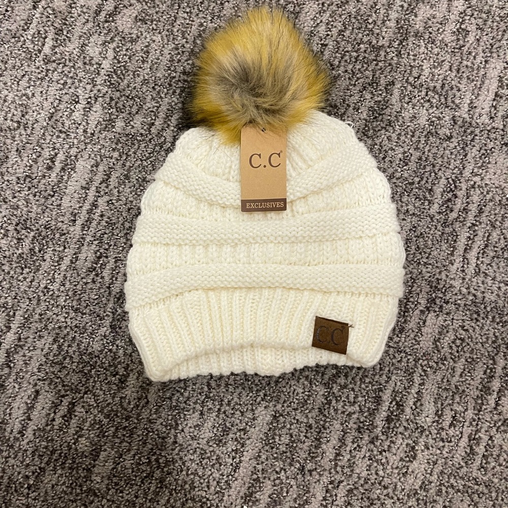Cream color beanie
